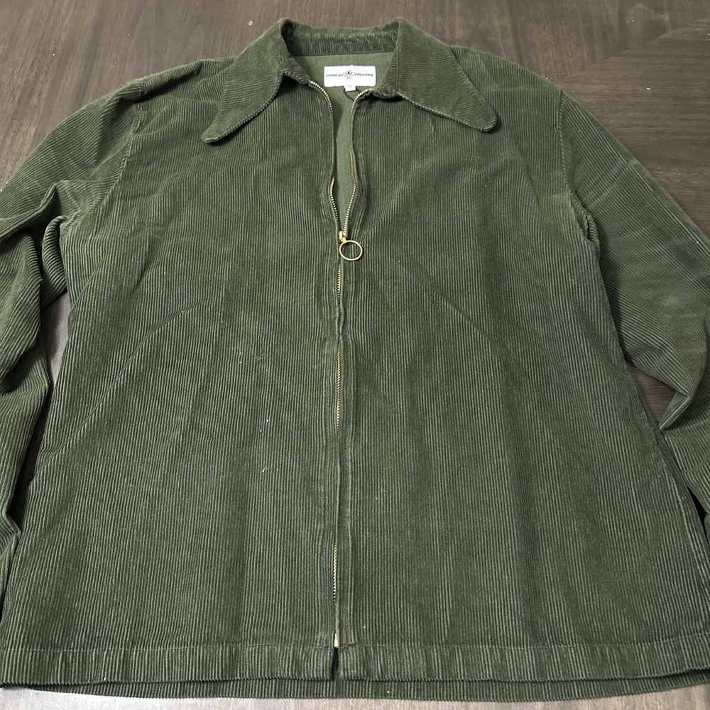 Madcap Elgland Corduroy Shacket Men's XL Rare Green - Picture 3 of 6